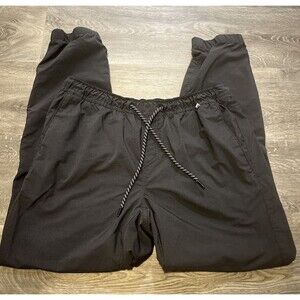 HURLEY Men's Joggers Pants Comfort Waistband Pacer Stretch Twill Grey Size Large